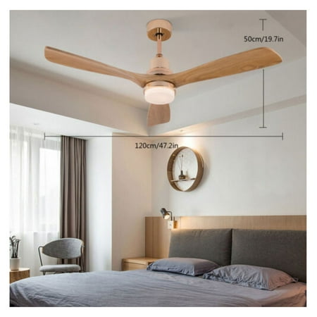 

ChicCrest 3 Blades Ceiling Fan Light LED Chandelier 6 Speed Timing Fan Lamp &