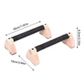 thumbnail image 3 of MezoJaoie Push up Bar Push up Handles Parallettes Bars 2X Workout Equipment Home Gym Accessories with Wooden Grips for Strength Training Calisthenics, 3 of 10