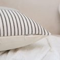 thumbnail image 4 of Black and Beige Patchwork Farmhouse Throw Pillow Covers 22 x 22 Inch, Pack of 2 Striped Linen Decorative Pillow Case for Sofa Couch Chair Bedroom Modern Decor (22" x 22", Black), 4 of 10