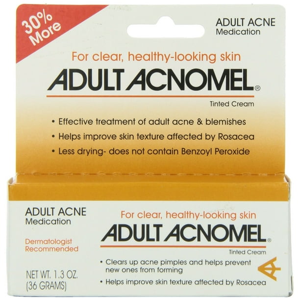 Adult Acnomel Tinted Cream Acne Medication 1.30 oz (36 g) Walmart