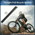 thumbnail image 2 of Unique Bargains 20 Set 14G Straight Pull Bicycle Spokes Straight Pull Bike Wheel Spokes Carbon Steel Black-299mm, 2 of 7