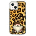 thumbnail image 1 of MUNDAZE Apple iPhone 13 Mini Shockproof Clear Hybrid Protective Phone Case Gnome Sunflower Leopard Cover, 1 of 5