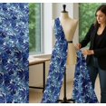 thumbnail image 5 of Soimoi Blue Cotton Poplin Fabric Tropical Leaves Print Sewing Fabric Yard 42 Inch Wide, 5 of 7