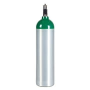 New 14.6 Cu Ft Medical D Aluminum Medical Oxygen Cylinder with CGA870 Post Valve - Ships Empty