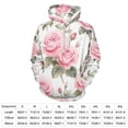 thumbnail image 2 of Pink Roses Floral Pattern Men's Women New Sweatshirt Hoodie Men's Plus Size Sweatshirt Hooded Sweatshirt 3d Printed Street Men's Cloth, 2 of 6