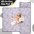 thumbnail image 4 of Princess and Unicorn Purple Toddler Nap Mat with Pillow & Blanket, Soft Sleeping Mat for Preschool Daycare Travel Sleepovers, 4 of 6