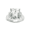 Silver, Light green, variant on Green Amethyst Solitaire Ring for Women Sterling Silver Topaz Accent