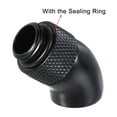 thumbnail image 3 of Unique Bargains Male to Female Extender Fitting G1/4 x 30mm, 45° Rotary for Computer Water Cooling System Black 2pcs, 3 of 6