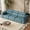 Blue, variant on 124" Convertible Power Recliner Sleeper Sofa with Adjustable Headrests, PU Leather 3-Seat Couch with Bluetooth Speakers, Wireless Charging, USB/Type-C & Night Light, Waterproof Faux Leather, Gray