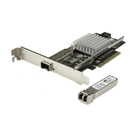 UPC: 0065030866170 | StarTech PEX10000SRI 10G Network Card – 1 x 10G Open SFP+ Multimode LC Fiber Connector – Intel 82599 Chip – Gigabit Ethernet Card