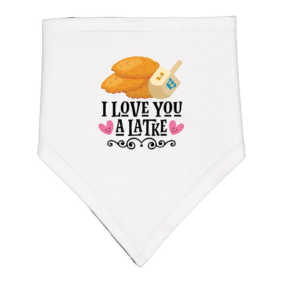 Inktastic Hanukkah Cute Latke Dreidel Baby Bandana Bib