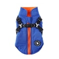 thumbnail image 1 of Arnés de invierno para mascotas, chaqueta impermeable a prueba de viento, para correr, ropa Universal ligera, gancho trasero, decoración de ropa, azul XXL Speravity PT000587-12, 1 of 7