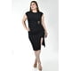 thumbnail image 5 of Vestido midi con detalle de hebilla Roman Fashion /Tallas Extras, 4392 (Negro) negro 40, 5 of 6