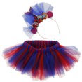 thumbnail image 1 of Vestido colorido de de bebé Vestido de boda del partido del traje de Cenicienta METRO Sunnimix Falda del tutú del arco iris, 1 of 8
