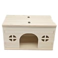 thumbnail image 3 of Casa de madera para hámster, casa portátil multiusos para mascotas, escondite para hámster, conejillos de indias, animales pequeños, jerbos,, 3 of 9