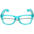 thumbnail image 3 of Kids Retro Sunglasses - Glow in the Dark Blue Frame / Clear Lens, 3 of 5