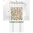 thumbnail image 6 of No Hook Shower Curtain with Snap in Liner, Orange Tangerines Leaves Flower Twig White Hotel Shower Curtains for Bathroom, Washable Shower Curtain Liner Set with Mesh Top Window, 72"x96", 6 of 6