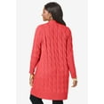 thumbnail image 2 of Jessica London Women's Plus Size Cable Duster Sweater, 2 of 6