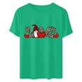 thumbnail image 5 of LSLJS Women's Casual Round Neck Short-sleeved Christmas Tree Printed T-shirt Top, 5 of 5