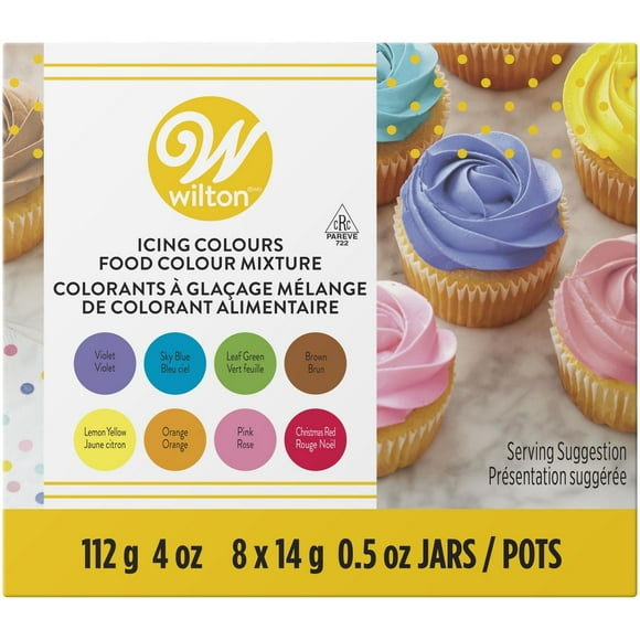 Ensemble de colorants à glaçage Wilton Colorant à glaçage, 8-unités