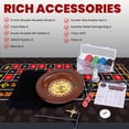 thumbnail image 2 of Set de Ruleta y Craps WodGod con Rueda de Madera de 10" y 200 Fichas, 2 of 6