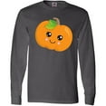 thumbnail image 3 of Inktastic Halloween Pumpkin, Smiling Pumpkin, Trick or Treat Long Sleeve T-Shirt, 3 of 5