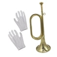 thumbnail image 2 of MERIGLARE Trumpet Bugle Blowing Musical Instrument for Orchestra Performances Training Style B, 2 of 9