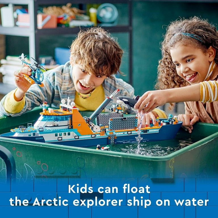 LEGO City Arctic Explorer Ship 60368, Block Building Toy Set
