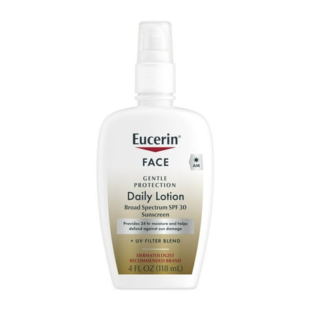 Eucerin Daily Protection Face Lotion for Sensitive Skin, SPF 30, 4 fl oz Bottle