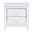 thumbnail image 4 of GZXS Classic Wooden Nightstand wiith 2 Drawers, Easy to Assemble, White, 4 of 7