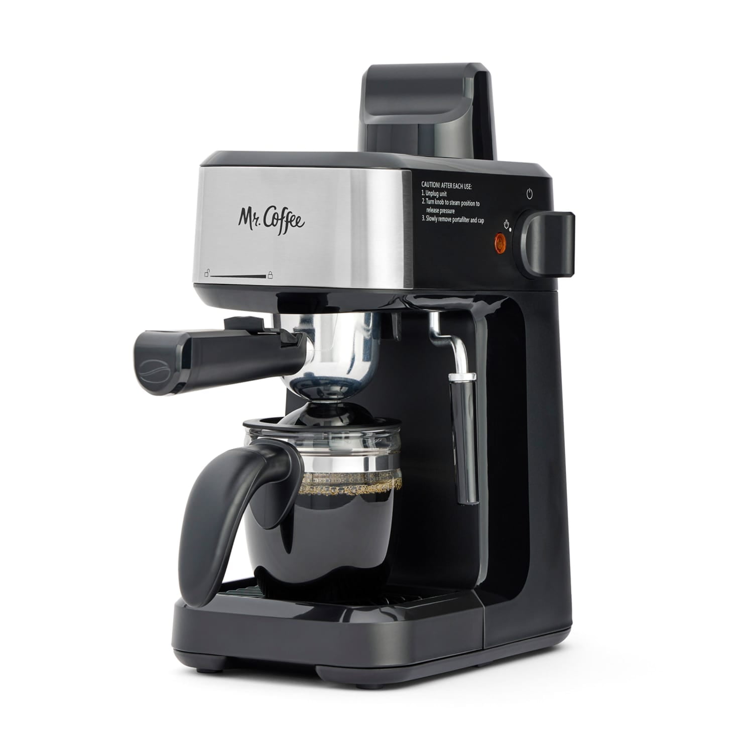 Mr. Coffee Cafe 20 Ounce Steam Automatic Red Espresso & Cappuccino