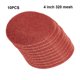 thumbnail image 4 of Eigraketly 10 unids/set 100mm Grit Red disco para lijadora almohadilla de lijado almohadilla de pulido herramienta de papel de lija Herramientas eléctricas malla 320 de 4 pulgadas, 4 of 6