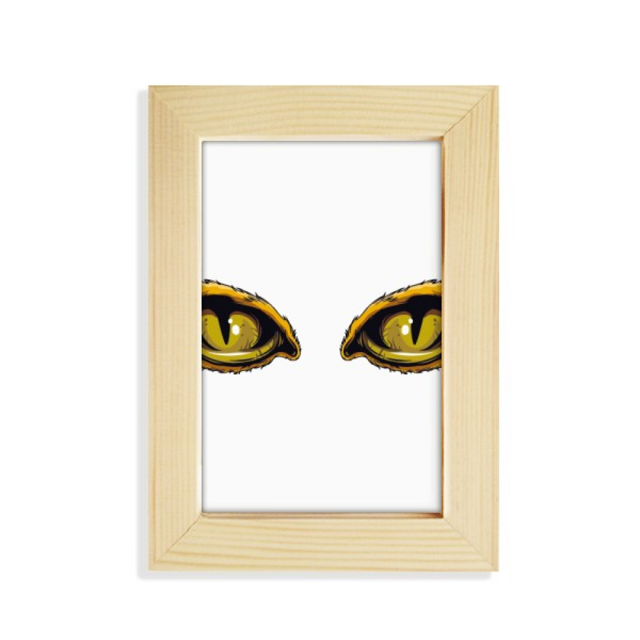 Cartoon Animal Cat Eye Decoration Desktop Display Photo Frame Picture Art Painting 5x7 inch