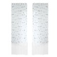 thumbnail image 1 of Cortina transparente bordada, cortina de gasa de ventana semi sombreada para balcón, dormitorio, comedor, 100x250 cm, azul, 2 piezas Jumpingount LF0160-02B*2, 1 of 7