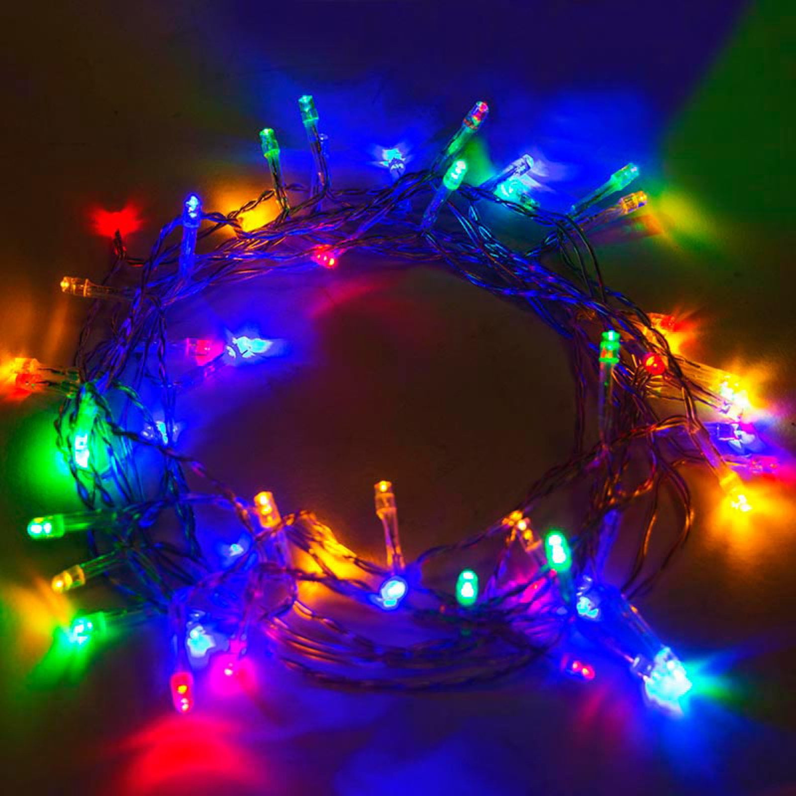 Aleko 60 Led Solar Ed Christmas String Lights Aleko 60 Led Solar Ed Christmas