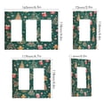 thumbnail image 2 of Yayeee Rocker Switch Wall Plate 1-Gang 4.6"x2.9" Home Decorative Outlet Cover, Green Christmas Gingerbread, 2 of 6