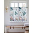 thumbnail image 2 of Teal Turtle Coastal 2 Panel Kitchen Curtains for Windows, Octopus Coral Summer Beach Starfish Bathroom Privacy Curtain, Home Décor Window Treatment for Bedroom/Living Room 55"x45", 2 of 6