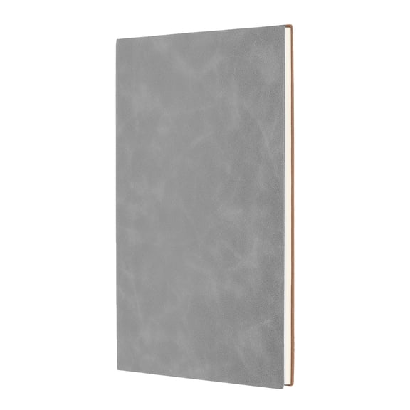 Uxcell Lined Journal Notebook 8.3" x 5.7", A5 60 Pages Journaling Notebooks 80 GSM Thick Paper, Pu Leather Daily Journal Book, Gray