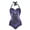 Purple Bohemian Floral Black Cat, variant on FKELYI Colorful Hippie Flower Print Halter Swimwear One Piece Swimsuit with Soft Pad for Women Polyester Monokini Tummy Control Bathing Suits for Ladies Summer Swimming, 2XL