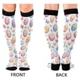 thumbnail image 4 of FORMRS Womens Knee High Socks Casual Long Thick Travel Daily Wear, 2 Pairs, Pastel Easter Pattern, 4 of 6