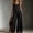 Black, variant on Morttic Women's Fashion Solid Color Sleeveless Button-Detail Jumpsuit – Loose Side Pockets Casual Boho Vacation Wear White,S