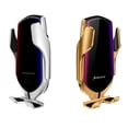 thumbnail image 3 of Keyboarant Automatic Fast Charger Bracket Wireless Car Charger Air Vent Car Phone Holder gold, 3 of 6