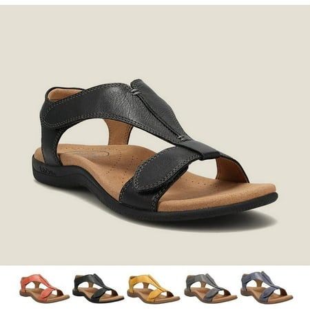 

Women s Comfy Orthotic Sandals Sursell Orthopedic Sandals Arch Support Sandals for Women Peep Toes Beach Sandal Womens Flat Platform Sandals - Black 40