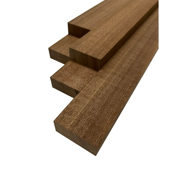Sapele Lumber Board Combo 3/4" x 2" (5 Piece ) | 3/4" Lumber Boards | 3/4" Boards | Cutting Board Blocks