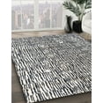 thumbnail image 3 of Ahgly Company Machine Washable Indoor Rectangle Abstract Dark White Beige Area Rugs, 2' x 5', 3 of 7