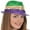 Light-Up Fedora Hat, variant on Mardi Gras Metallic Half Masks with Elastics in Assorted Colors (6/Pkg) Pkg/1