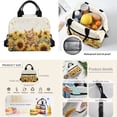 thumbnail image 3 of FOR U DESIGNS Cat Backpack for Girls with Lunch Box 10-12 Sunflower Book Bags for School 6th Grade Kids Bookbag Set of 4 Elementary/Preschool School Bag and Lunch Bag Pencil Case Water Bottle Bag, 3 of 5