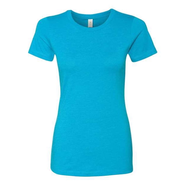 Next Level Camiseta CVC Crew para mujer L Turquesa Siguiente nivel 6610