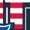 NAVY, variant on Teenage Mutant Ninja Turtles - Americana Logo Short Sleeve Graphic T-Shirt