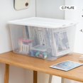 thumbnail image 4 of L Clear Plastic Storage Bins with Lids Stackable and Nestable Storage Boxes with Lids Large Plastic Storage Containers for Garage Closet Kitchen s, 4 of 7